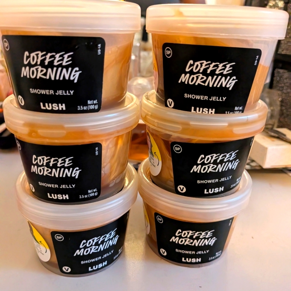 Lush Coffee Morning Shower Jelly - Rich Brown